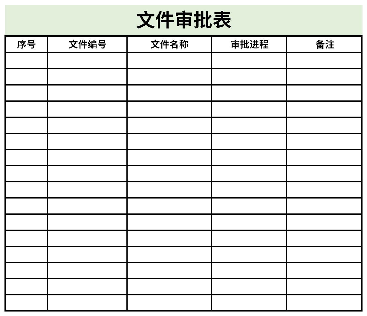 文件审批表截图