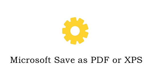 Microsoft Save as PDF or XPS截图