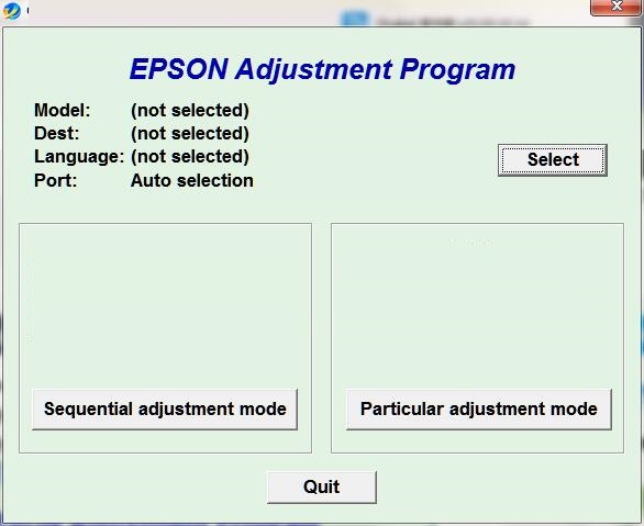 Epson Adjustment Program截图