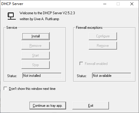Dhcp Server(DHCP服务器)截图