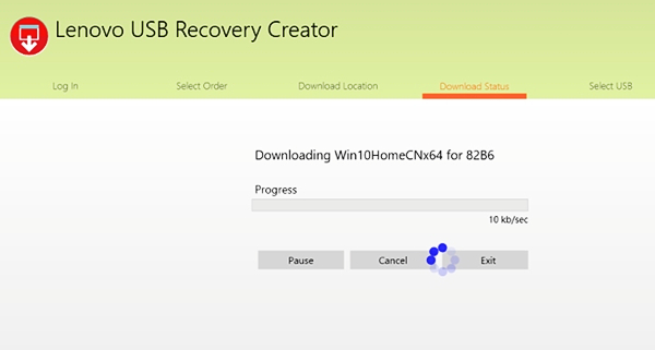 Lenovo USB Recovery Creator截图