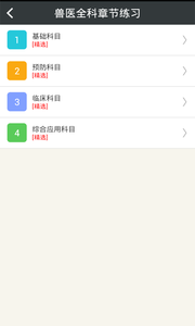 执业兽医总题库截图