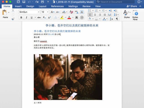 文档导出助手截图