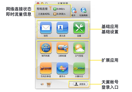 天翼宽带客户端Mac版截图