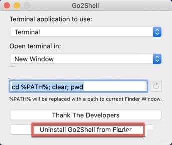 Go2Shell for mac截图