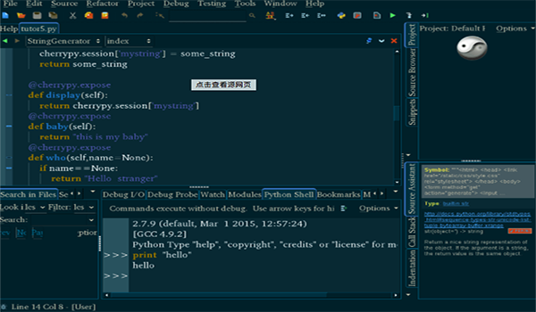 Wing IDE Pro截图