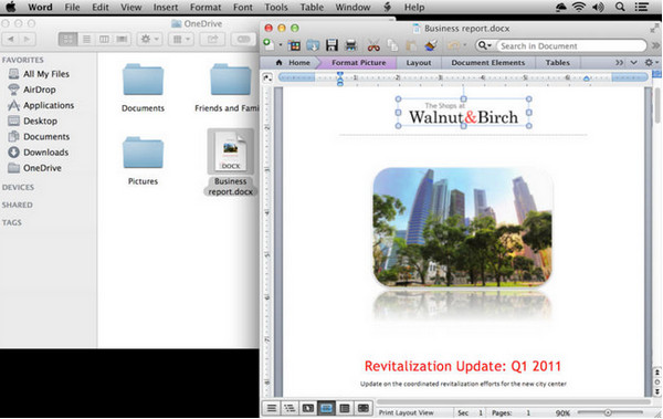 OneDrive MAC版截图