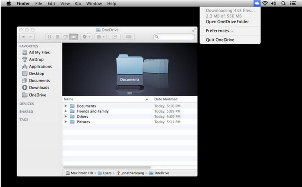 OneDrive MAC版截图