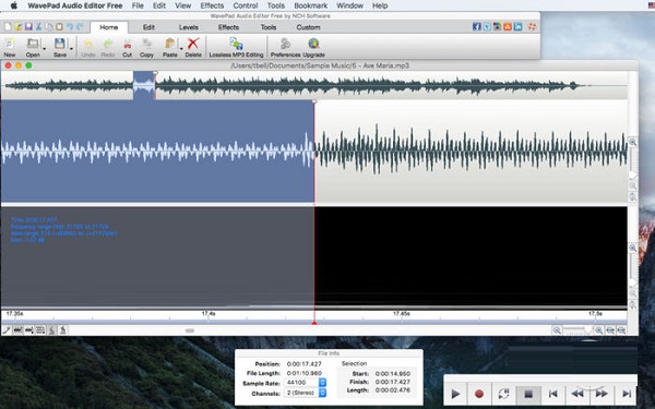 Wavepad Audio Editor截图