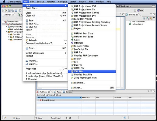 Zend Studio截图