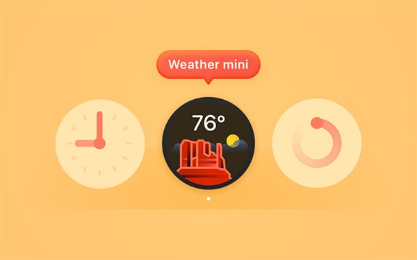 迷你天气截图