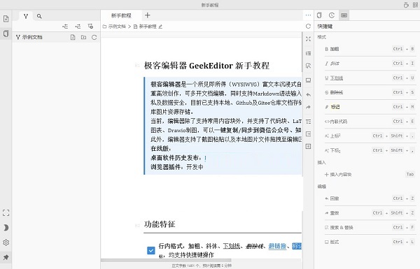 极客编辑器截图