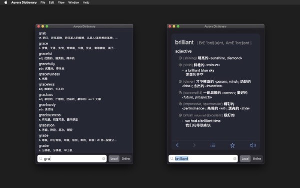 极光词典截图