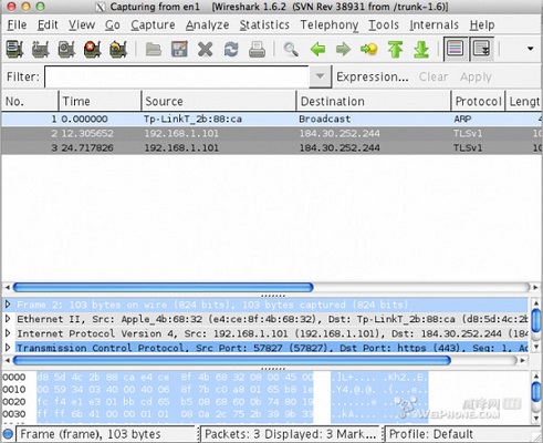 Wireshark Mac版截图