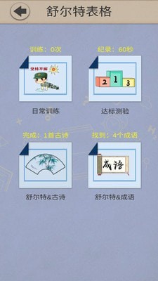 舒尔特表格截图