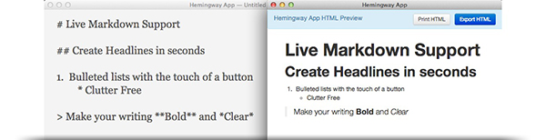 Hemingway Editor截图