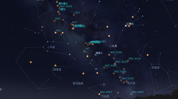 Stellarium截图