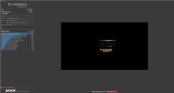 Cinebench r20截图