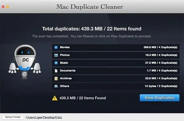 Duplicate Cleaner截图
