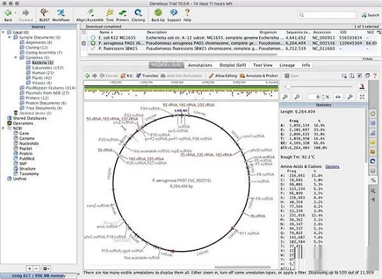 Geneious Prime截图