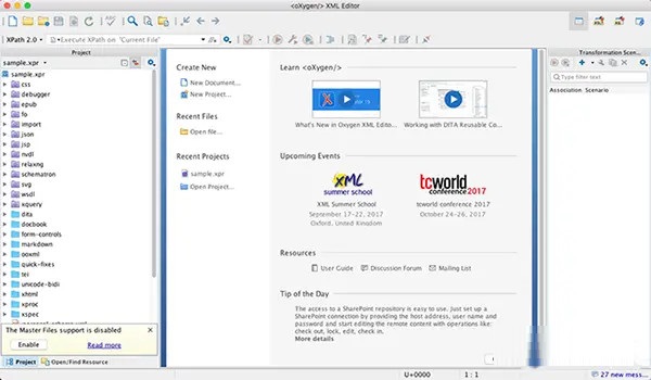 Oxygen XML Editor截图