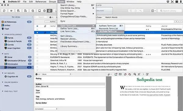 EndNote X8截图