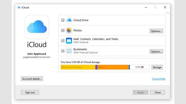 iCloud MAC版截图