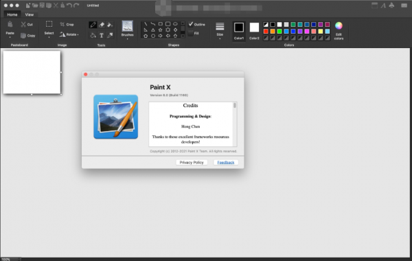 Paint X截图