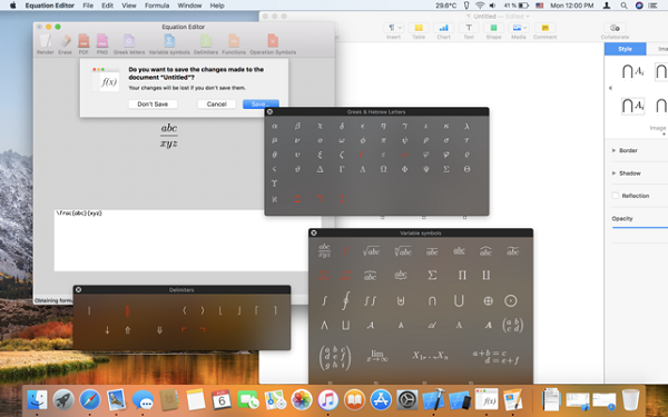 Equation Editor截图