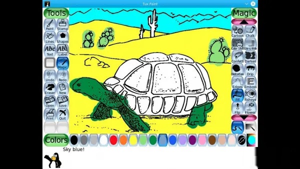 Tux Paint截图