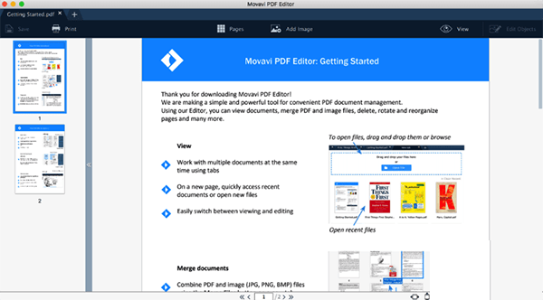 Movavi PDF Editor截图