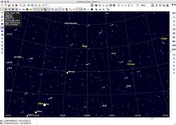 SkyChart截图