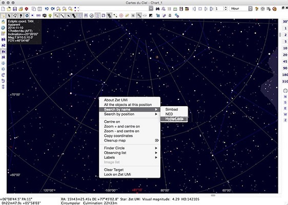 SkyChart截图