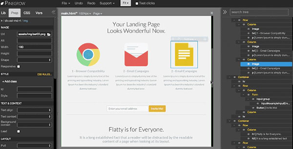 Pinegrow Web Editor截图