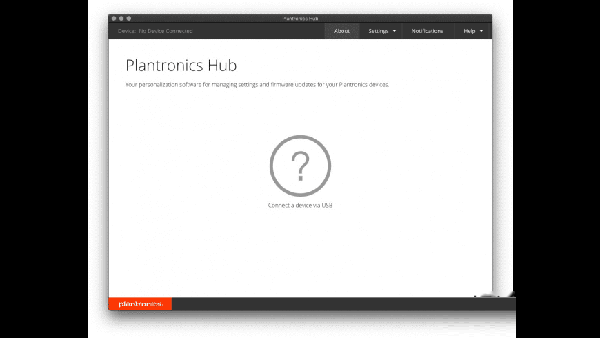 Plantronics Hub截图