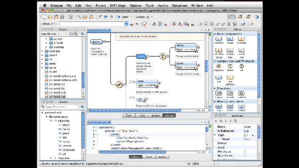 Oxygen XML Author截图