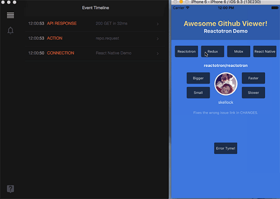 Reactotron截图