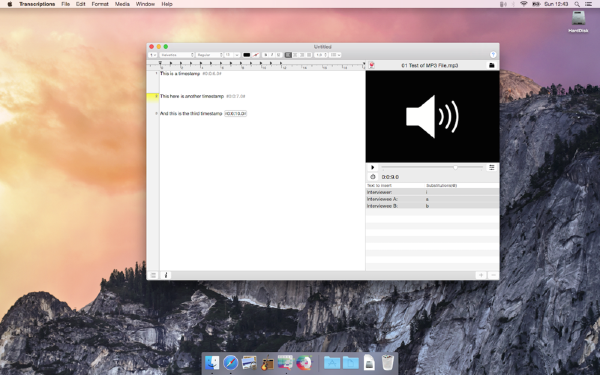 Transcriptions截图