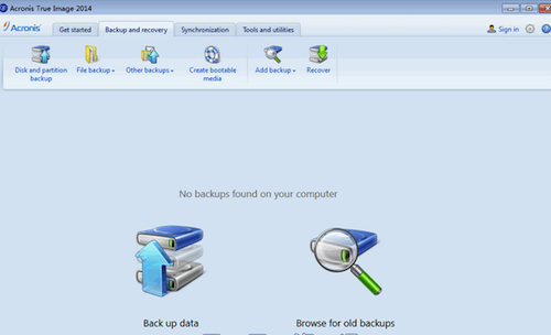 Acronis True Image 2016截图