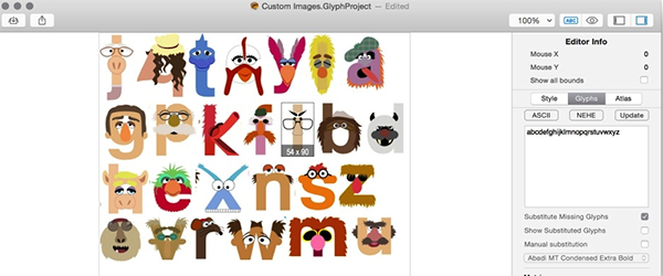 GlyphDesigner截图