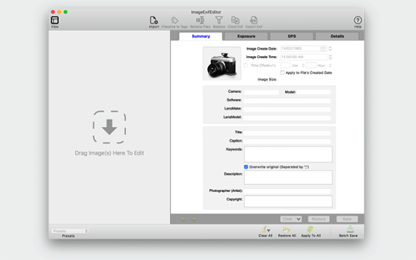 Image Exif Editor截图