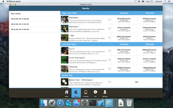 GFXBench Metal截图