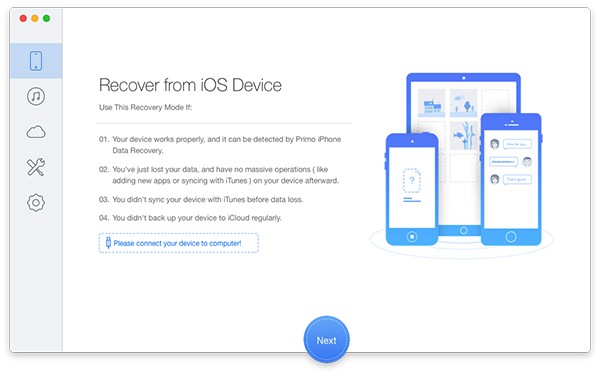 Primo iPhone Data Recovery截图