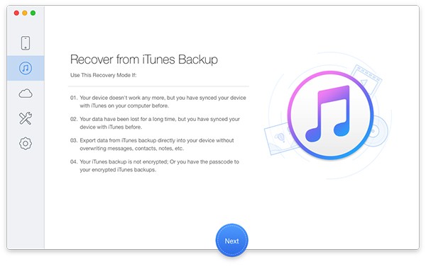 Primo iPhone Data Recovery截图