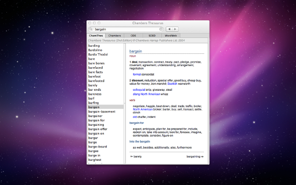 Chambers Thesaurus截图