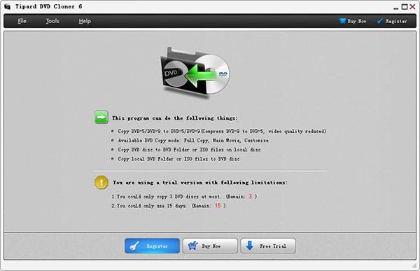 Tipard DVD Cloner 6截图