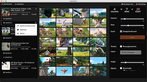 MoviePrint截图