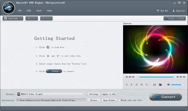 Emicsoft DVD Ripper截图