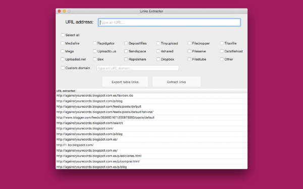 Links Extractor截图