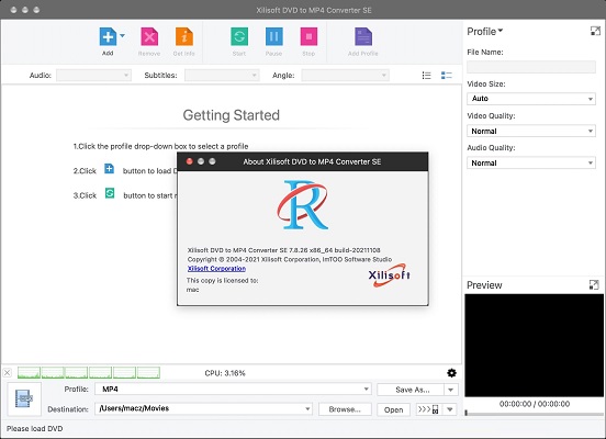 Xilisoft DVD to MP4 Converter截图